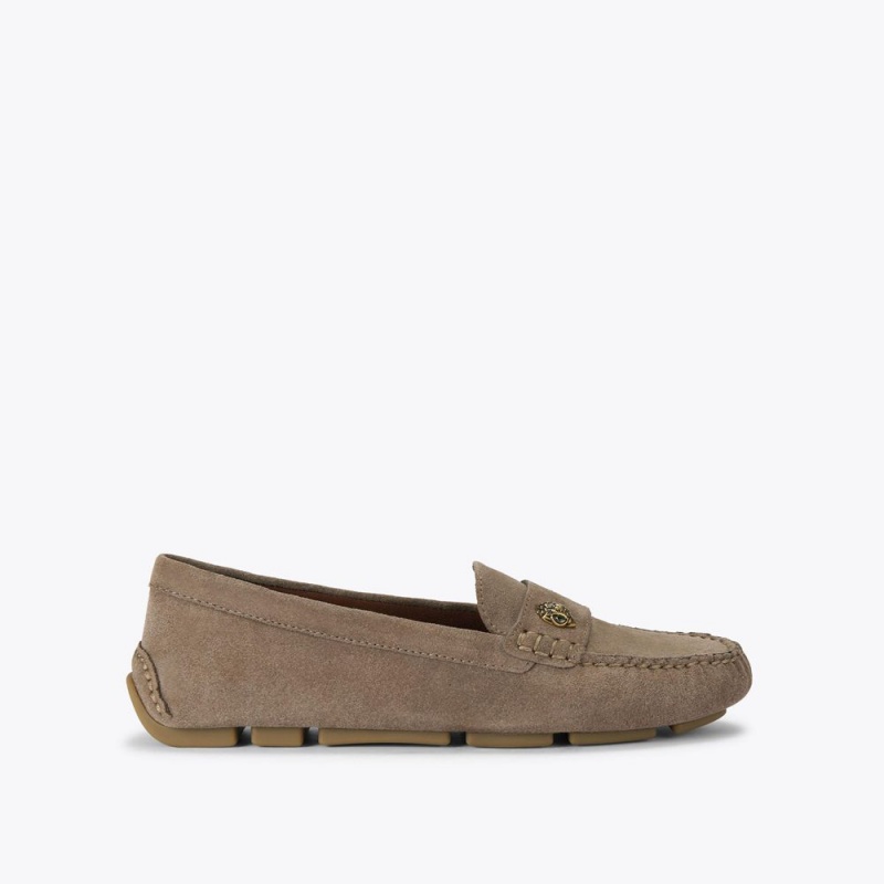 Kurt Geiger Eagle Driver Loafer Taupe | FYSKBC-439