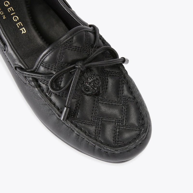 Kurt Geiger Eagle Moccasin Drench Plati Negrii | FBPWYO-859