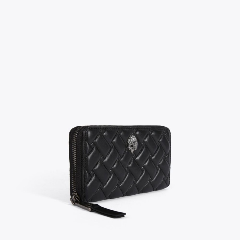 Kurt Geiger Eagle Zip Wallet Negrii | MVXGQK-102