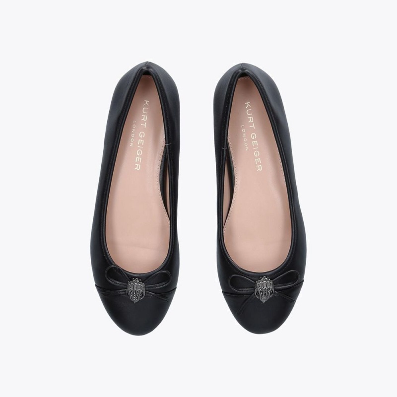 Kurt Geiger Esme Ballet Plati Negrii | LJEXRB-417