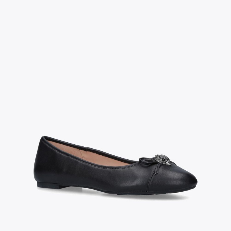 Kurt Geiger Esme Ballet Plati Negrii | LJEXRB-417