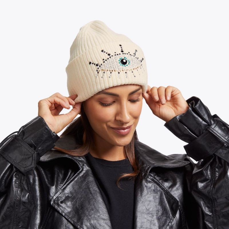 Kurt Geiger Evil Eye Beanie Albi | WJSHTP-401