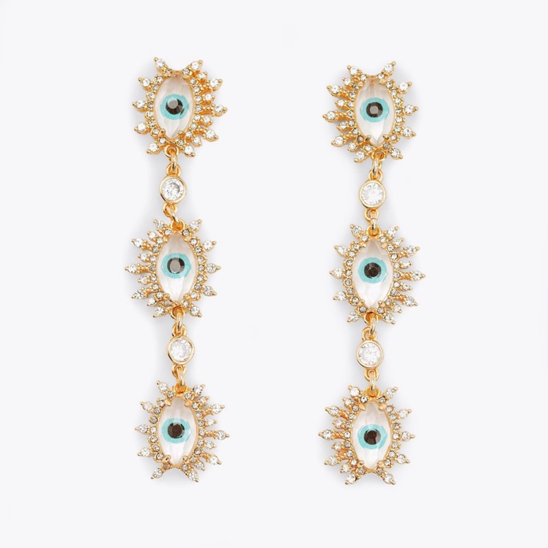 Kurt Geiger Evil Eye Earrings Aurii | UWVGRO-254