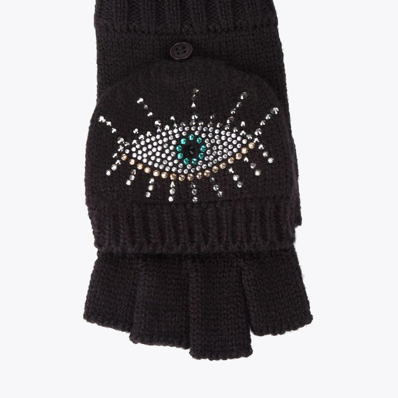 Kurt Geiger Evil Eye Mitten Negrii | TLNQXK-340