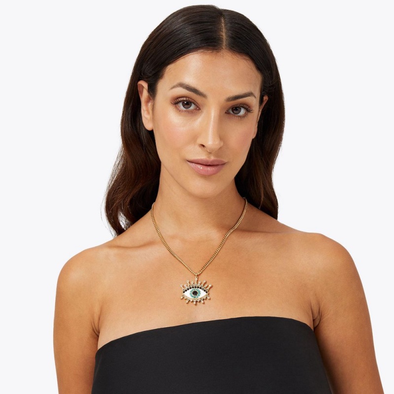 Kurt Geiger Evil Eye Necklace Aurii | QUKHFL-965