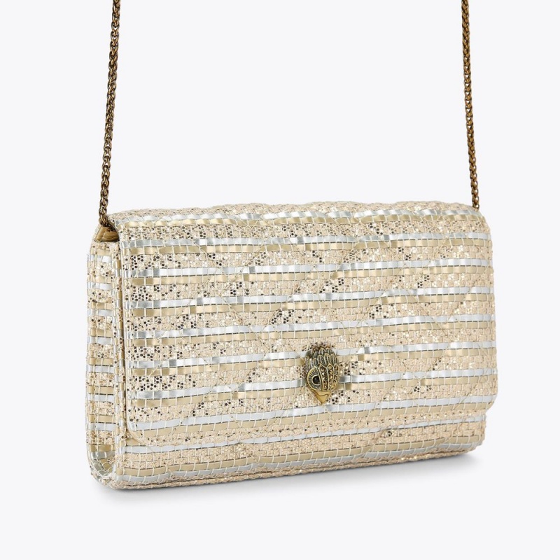 Kurt Geiger Extra Mini Kensington Bag Champagne | BLHRNU-647