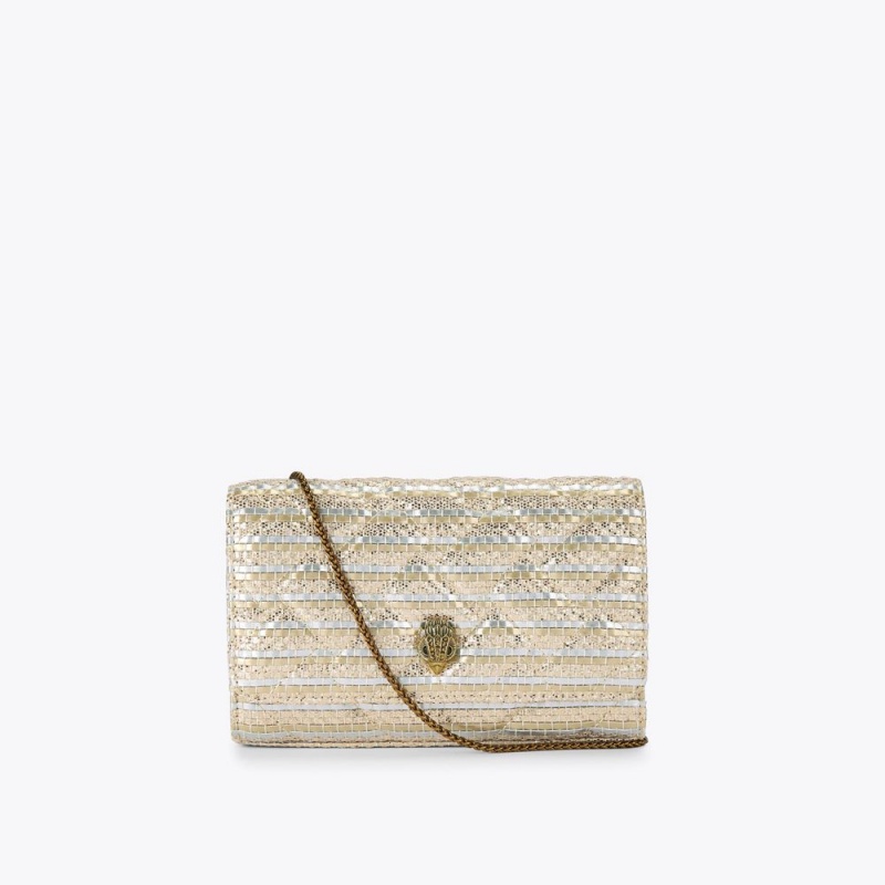 Kurt Geiger Extra Mini Kensington Bag Champagne | BLHRNU-647