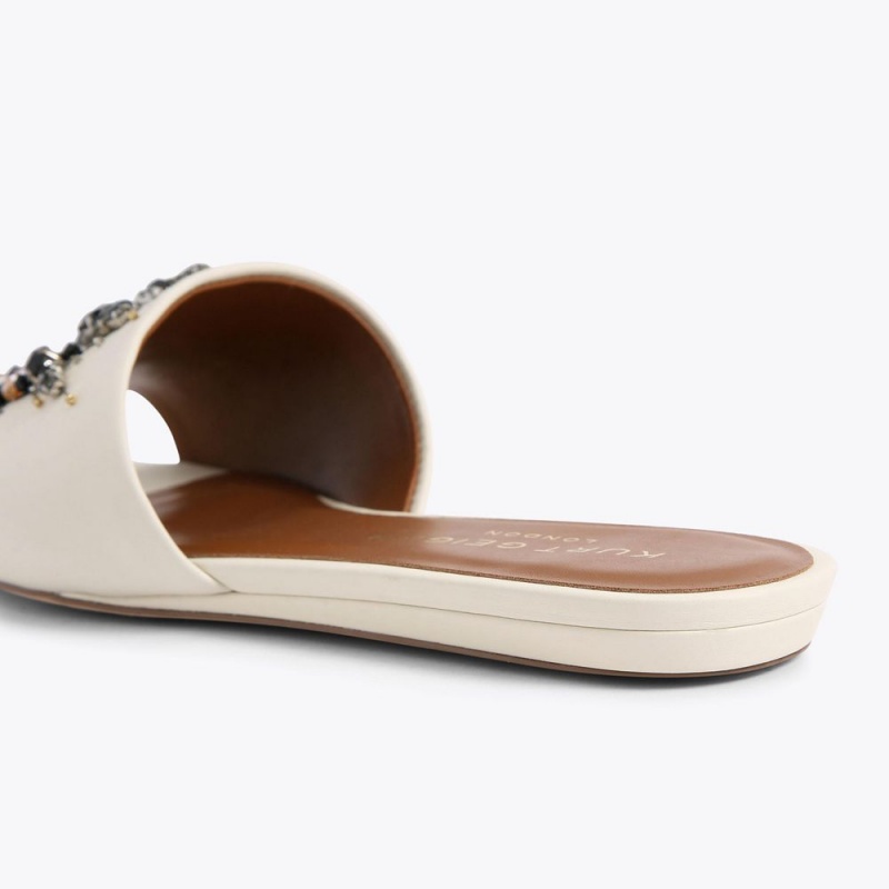 Kurt Geiger Eye Plati Sandal Albi | CDBEJQ-850