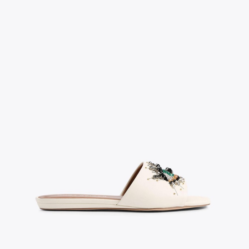 Kurt Geiger Eye Plati Sandal Albi | CDBEJQ-850