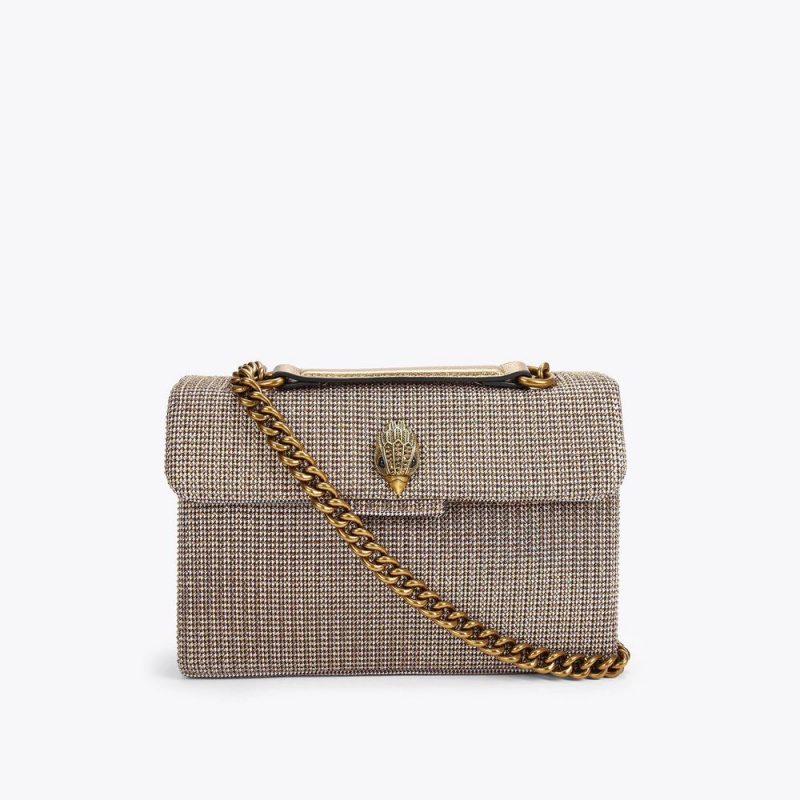 Kurt Geiger Fabric Kensington Bag Bej | OXJREY-594