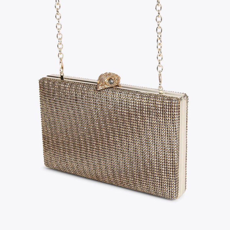 Kurt Geiger Fabric Kensington Clutch Bag Bej | MLHQBI-376