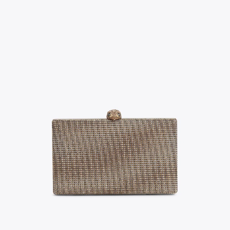 Kurt Geiger Fabric Kensington Clutch Bag Bej | MLHQBI-376