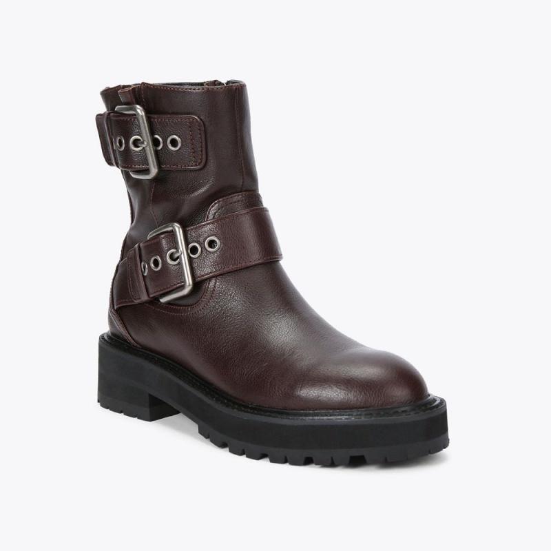 Kurt Geiger Hackney Biciclist Boot Maro | NAPSVQ-048