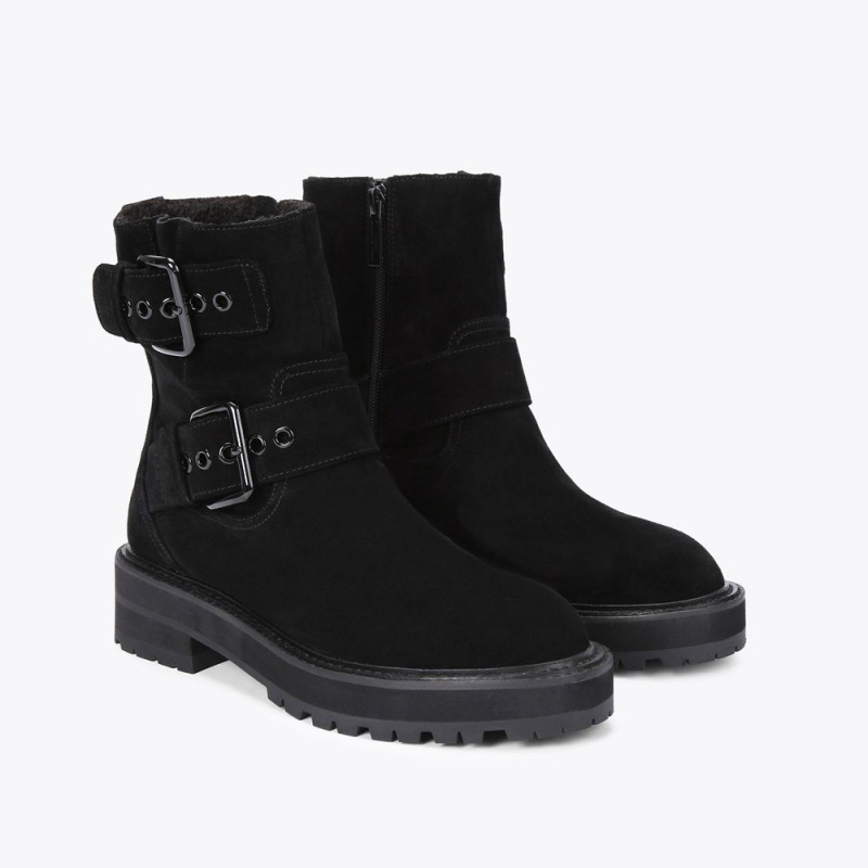 Kurt Geiger Hackney Biciclist Boot Negrii | PTUKSZ-356