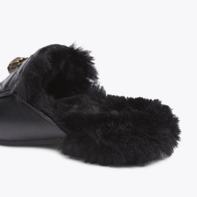 Kurt Geiger Holly Eagle Mule Negrii | OHGBWI-456