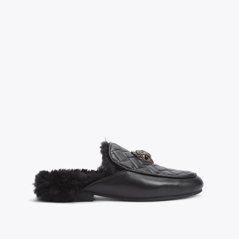 Kurt Geiger Holly Eagle Mule Negrii | OHGBWI-456