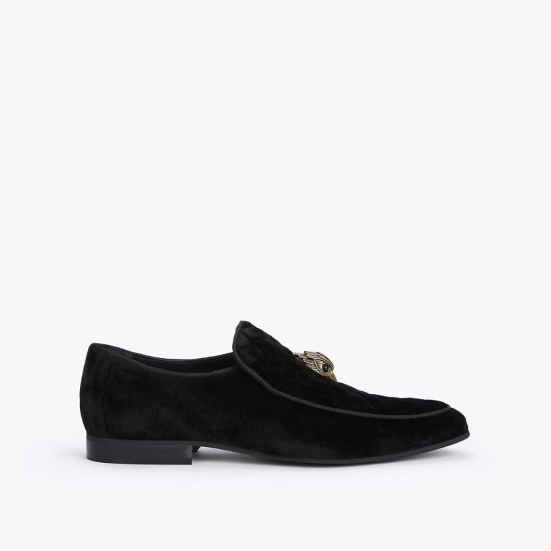 Kurt Geiger Hugh Eagle Head Loafer Negrii | PGRQMX-347