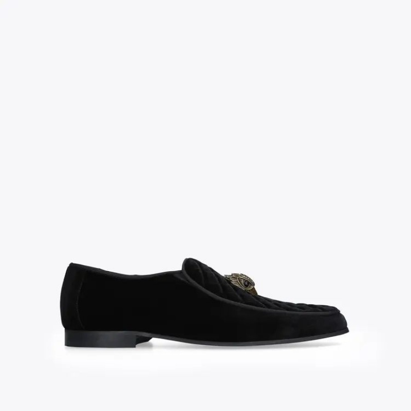 Kurt Geiger Hugh Eagle Head Loafer Negrii | HKDSWP-952