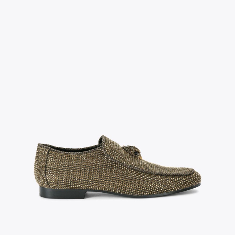 Kurt Geiger Hugh Eagle Herringbone Loafer Maro | XVWOGU-305