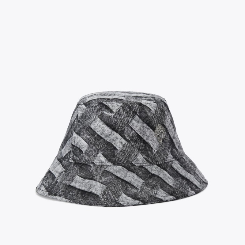 Kurt Geiger Kensington Bucket Hat Negrii Gri | YDAFUK-952