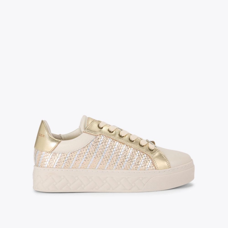 Kurt Geiger Kensington Cupsole Sneaker Bej Aurii | OWUZSR-063