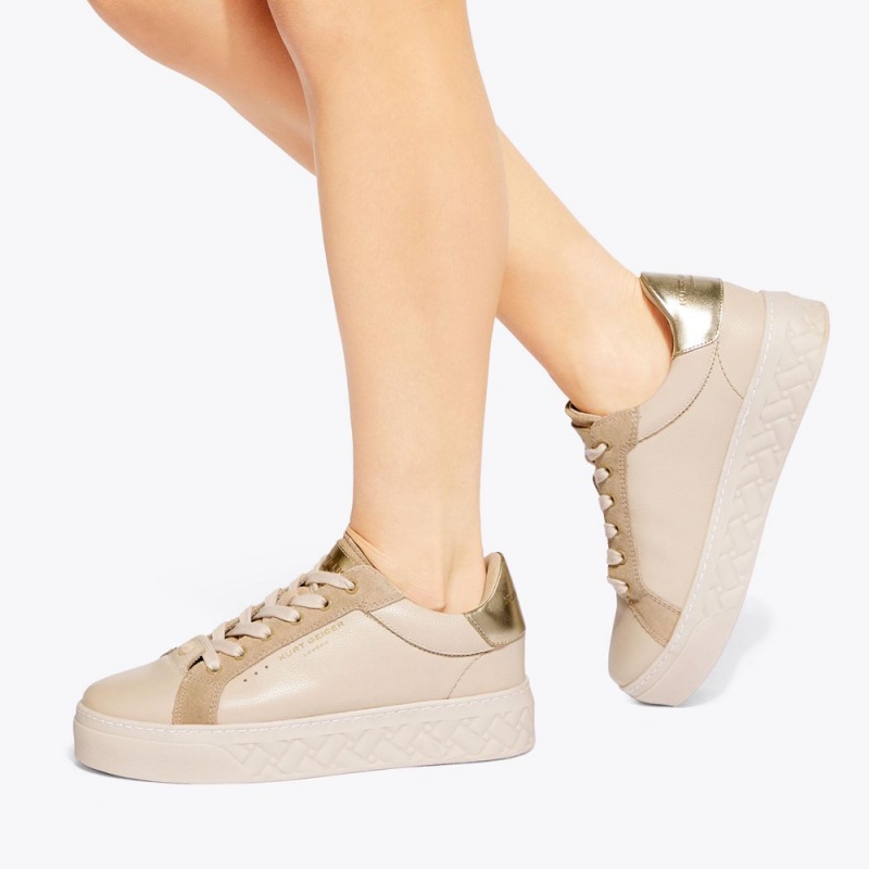 Kurt Geiger Kensington Cupsole Sneaker Bej Aurii | SGYUFR-875