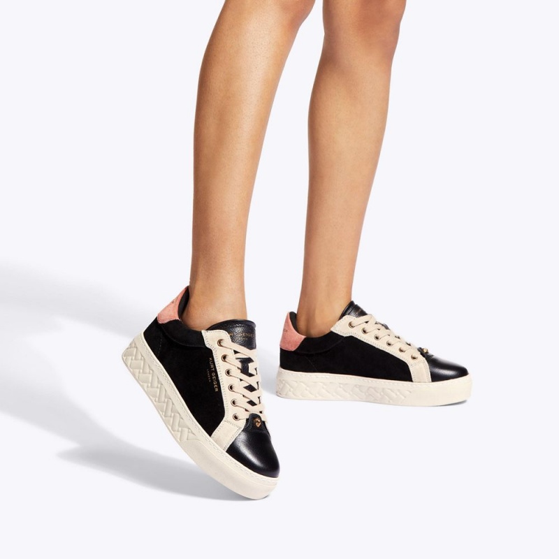 Kurt Geiger Kensington Cupsole Sneaker Negrii Roz | DTMAKH-086