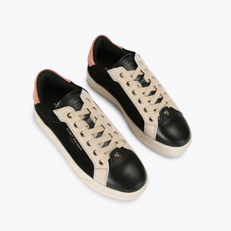 Kurt Geiger Kensington Cupsole Sneaker Negrii Roz | DTMAKH-086