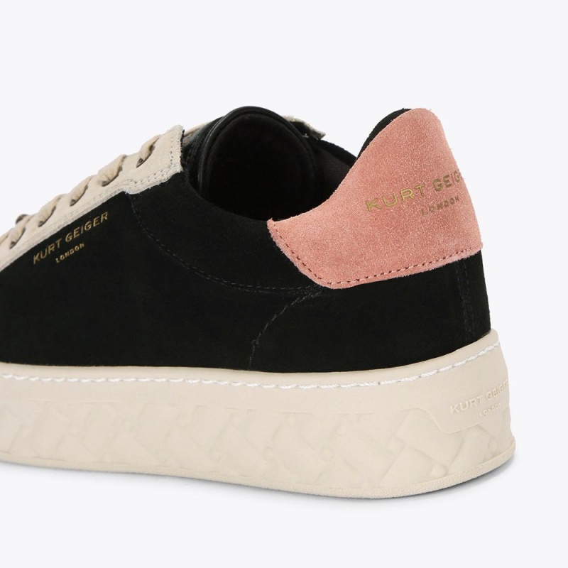 Kurt Geiger Kensington Cupsole Sneaker Negrii Roz | DTMAKH-086