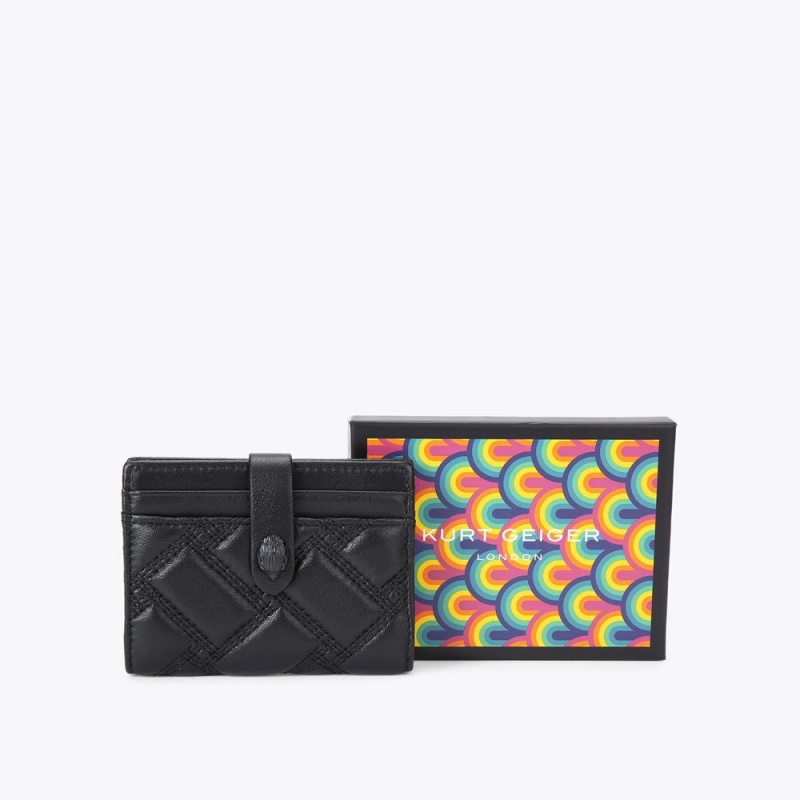 Kurt Geiger Kensington Drench Card Holder Negrii | HMKANE-421