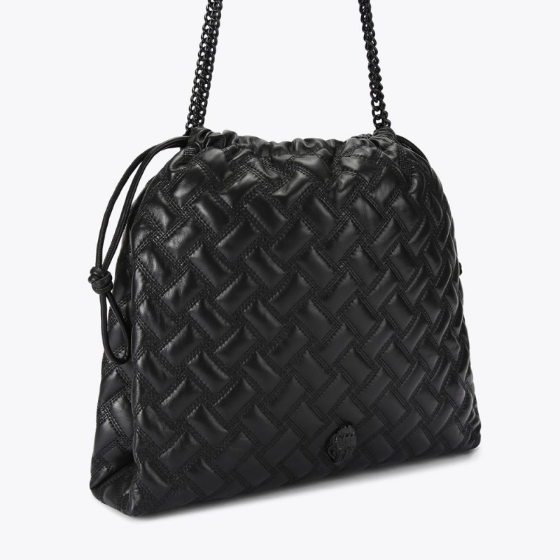 Kurt Geiger Kensington Drench Drawstring Bag Negrii | AFVYRT-561