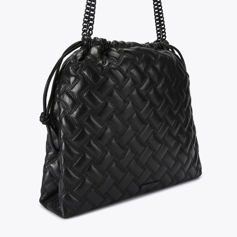 Kurt Geiger Kensington Drench Drawstring Bag Negrii | AFVYRT-561