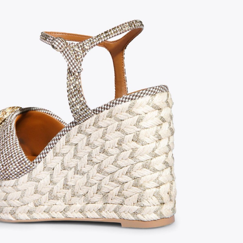 Kurt Geiger Kensington Espadrile Wedge Maro | NMLCIW-534