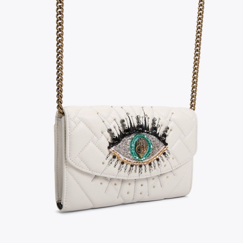 Kurt Geiger Kensington Evil Eye Wallet On Chain Albi | AUQZKF-527