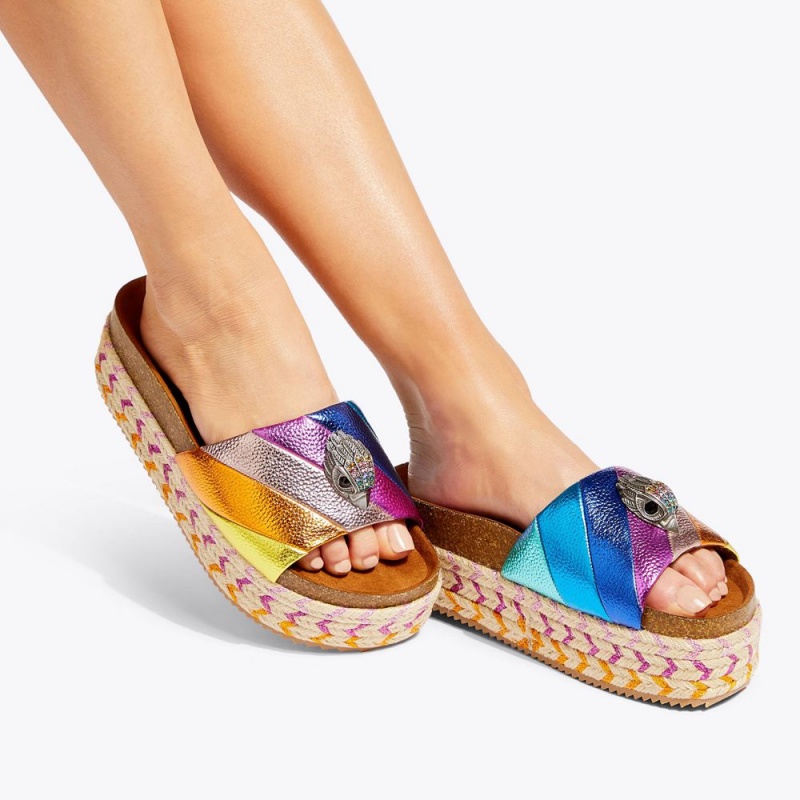 Kurt Geiger Kensington Flatform Sandal Colorati | RLUZOJ-402