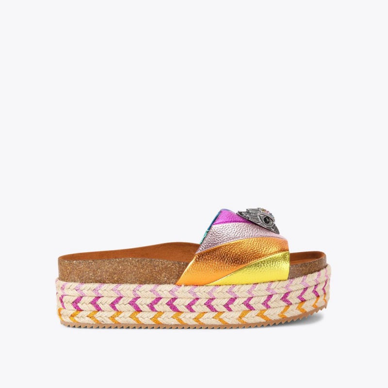 Kurt Geiger Kensington Flatform Sandal Colorati | RLUZOJ-402