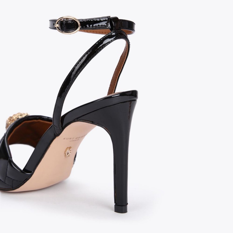 Kurt Geiger Kensington Heel Negrii | DUFNQP-386