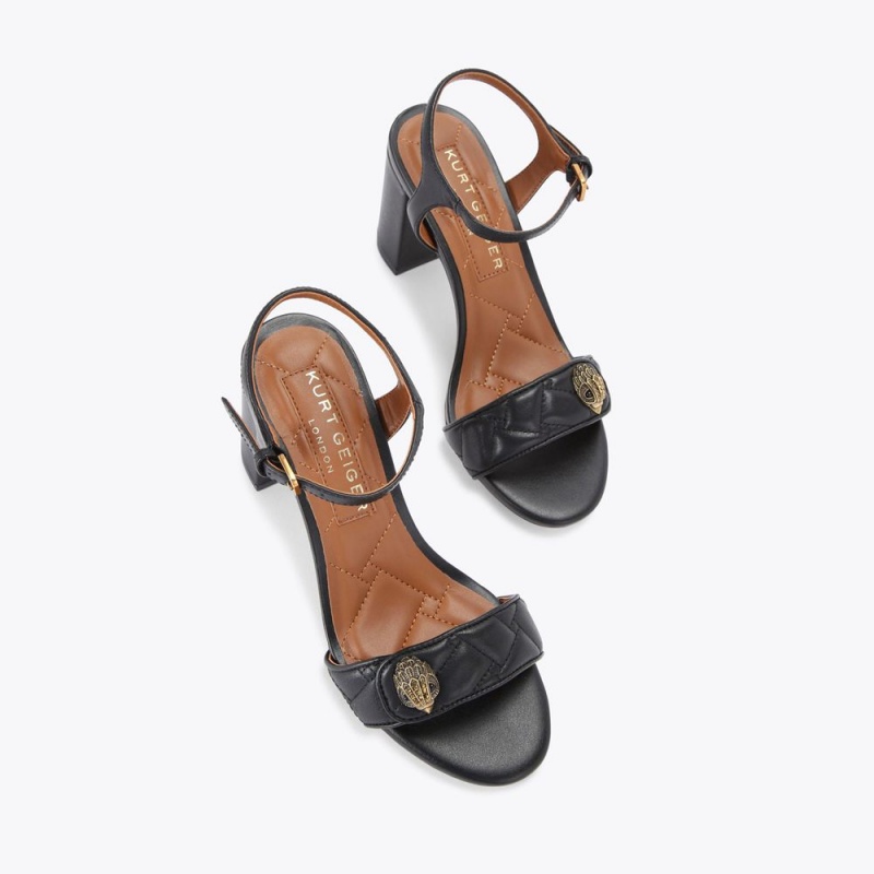 Kurt Geiger Kensington Langley Heel Negrii | XSOEVY-089