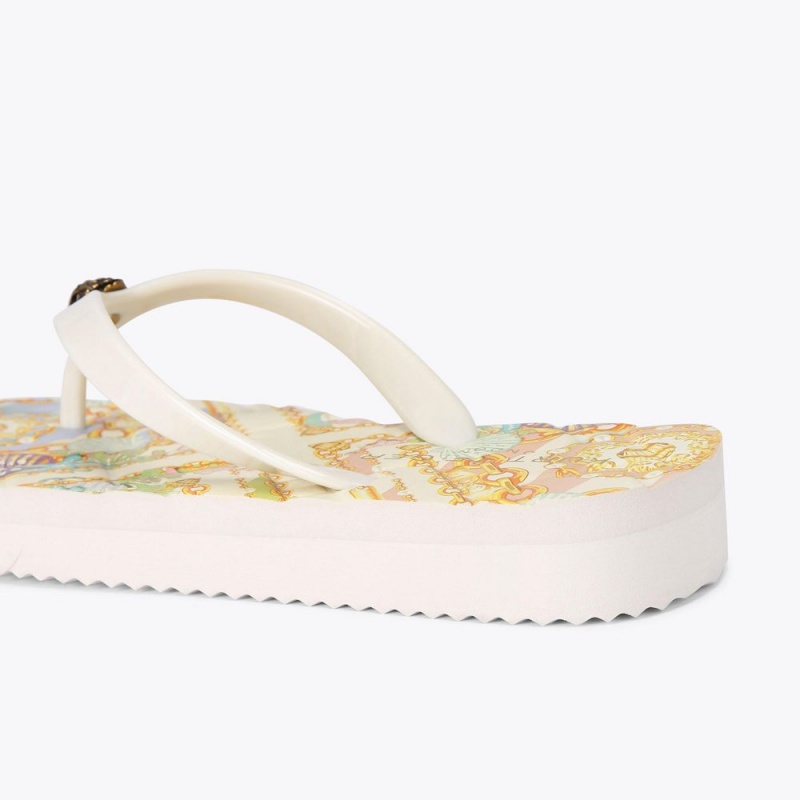 Kurt Geiger Kensington Matlasat Sandal Galbeni | ZXPDYV-509