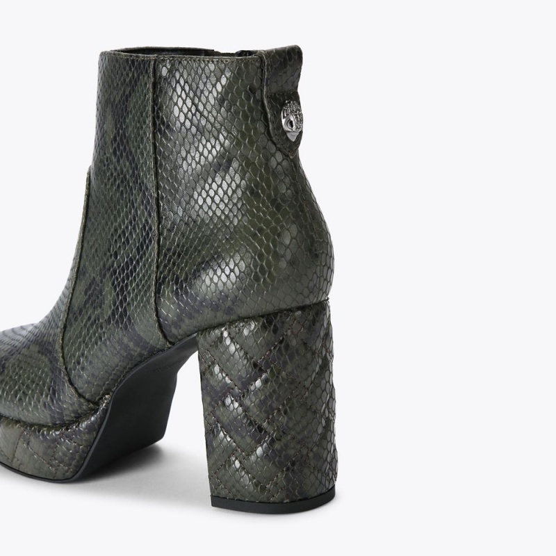 Kurt Geiger Kensington Platforma Ankle Boot Verzi | IXZNRQ-706