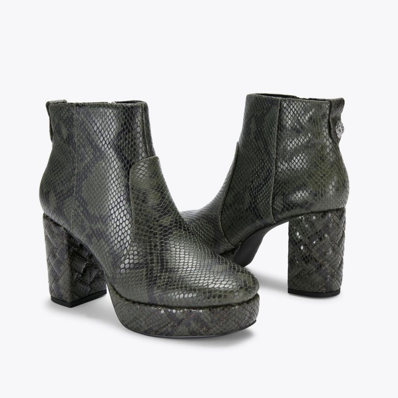 Kurt Geiger Kensington Platforma Ankle Boot Verzi | IXZNRQ-706