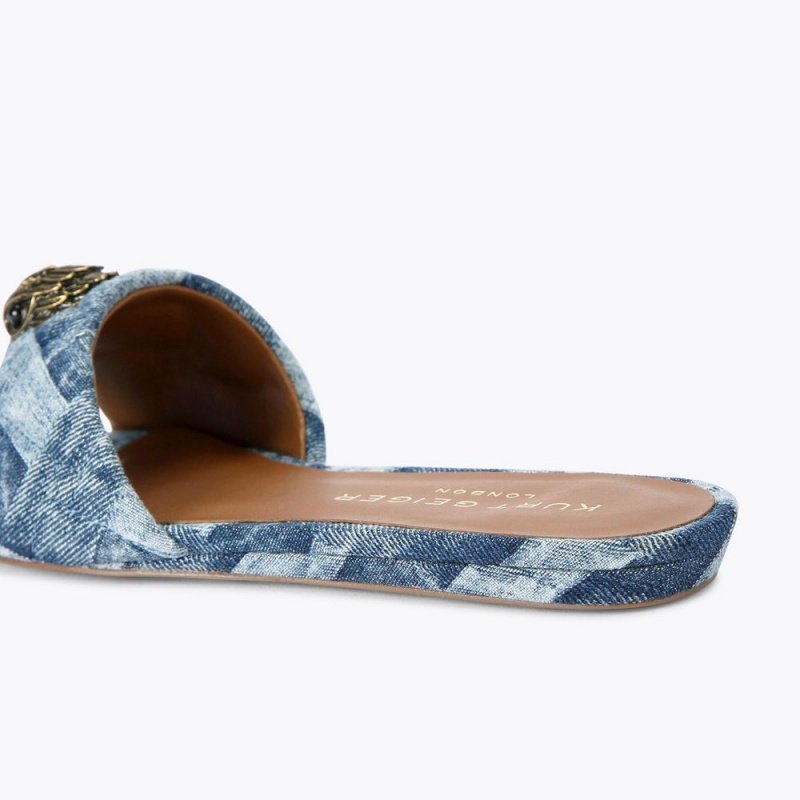 Kurt Geiger Kensington Plati Sandal Albastri | WLGATO-314