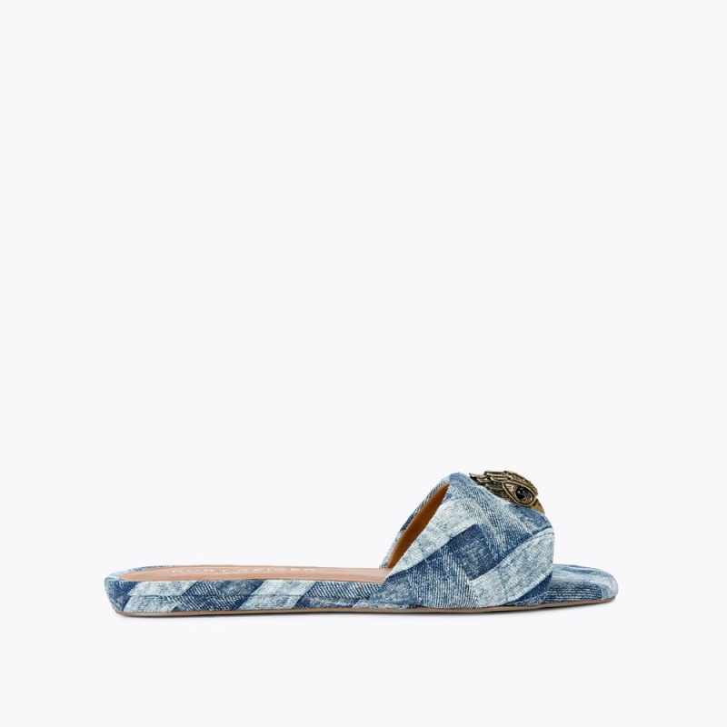 Kurt Geiger Kensington Plati Sandal Albastri | WLGATO-314