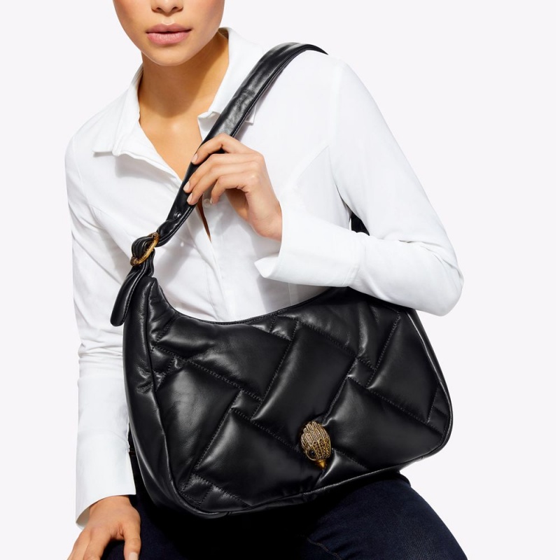 Kurt Geiger Kensington Puff Hobo Bag Negrii | UMSDPA-158