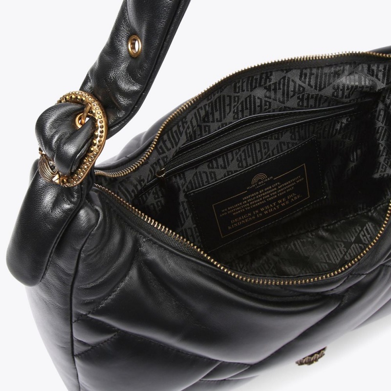 Kurt Geiger Kensington Puff Hobo Bag Negrii | UMSDPA-158