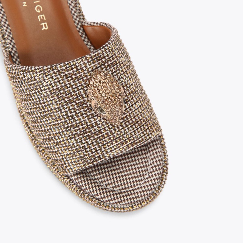 Kurt Geiger Kensington Slip On Sandal Maro | XSVBRF-852