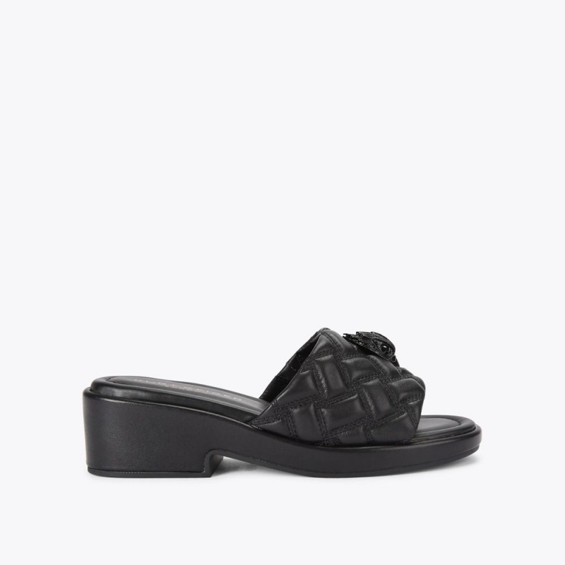 Kurt Geiger Kensington Slip On Sandal Negrii | FWUHBO-645