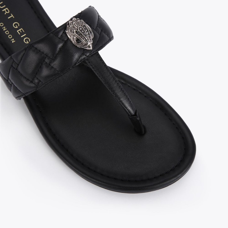 Kurt Geiger Kensington T-Bar Sandal Negrii | MOSXJC-086