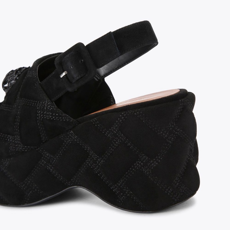 Kurt Geiger Kensington Wedge Heel Negrii | XSOBRH-201