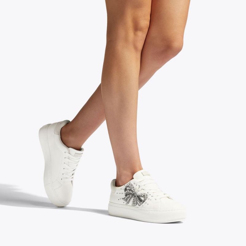 Kurt Geiger Laney Bow Sneaker Albi | UILKHN-430